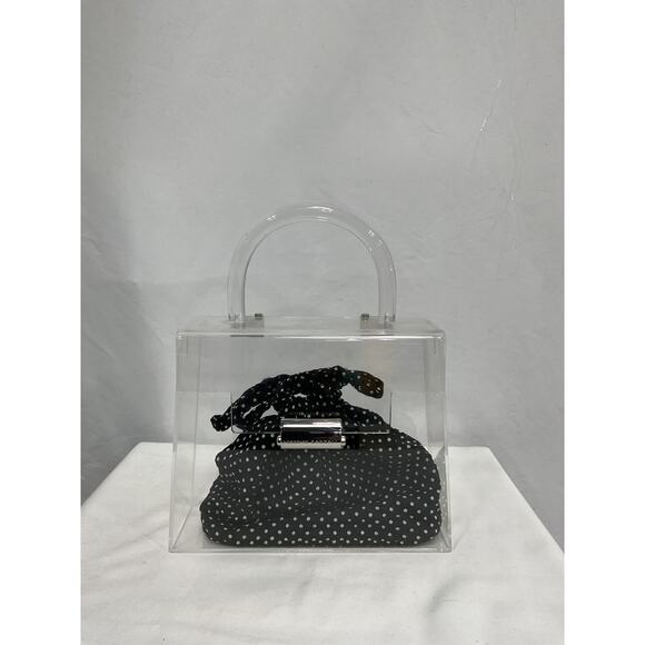 Loeffler Randall 'Acrylic' Black Plastic Handle Bag - Picture 2 of 4